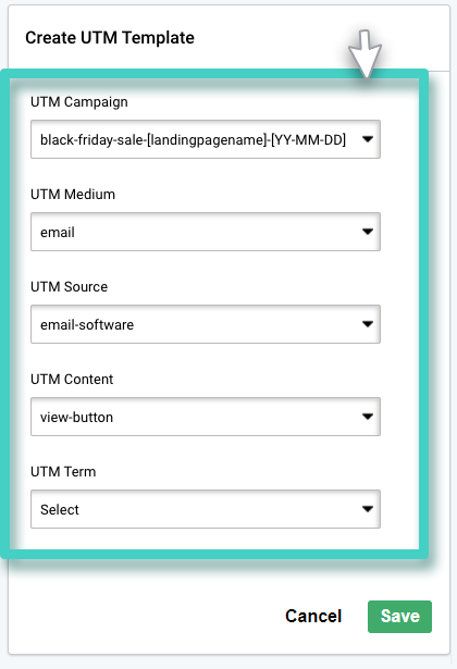 UTM medium and source Create UTM template. Select UTM campaign, UTM medium and UTM source