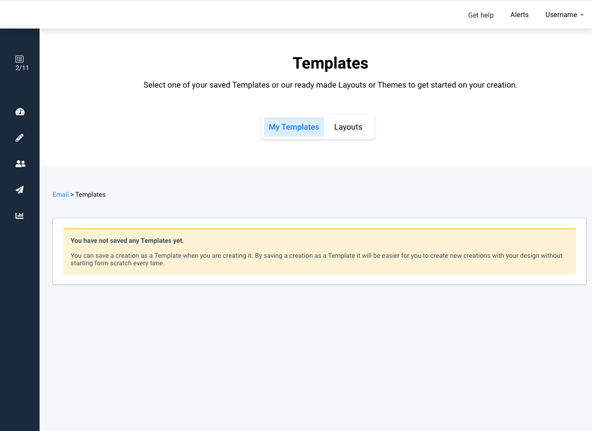 Email campaign, email templates overview