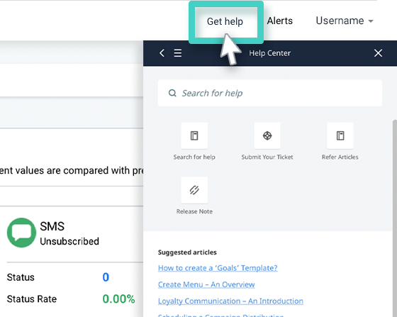 MainBrainer Help Center, get help button