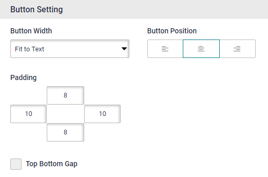 Survey button padding Survey creator button styling options